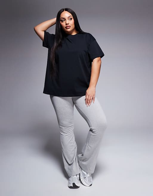 4505 Curve Icon Oversized Cotton T-shirt With Quick Dry Finish In Black