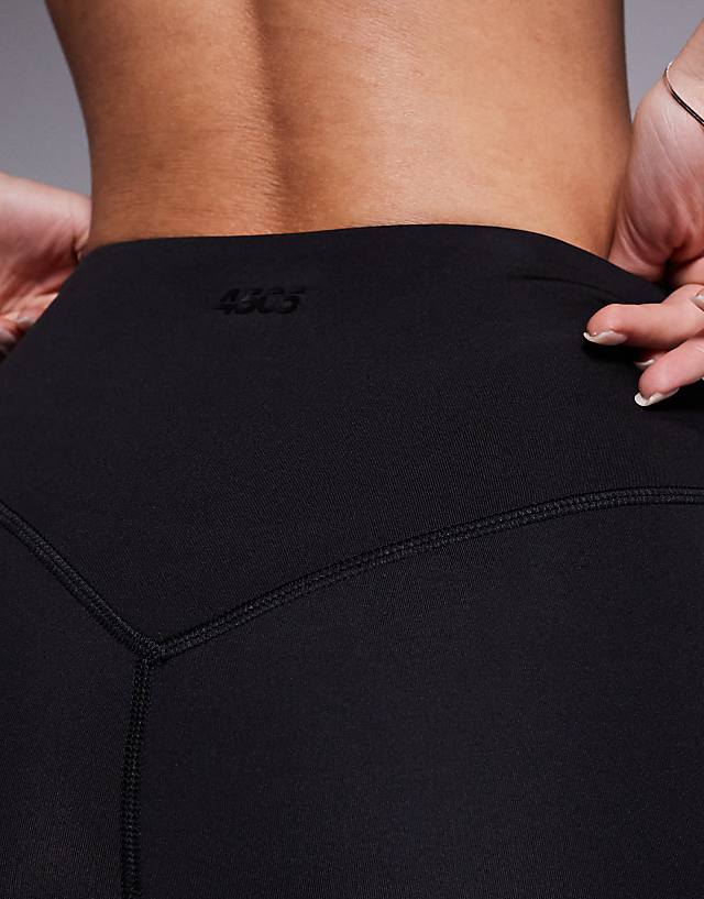 4505 Hourglass Icon Active Bum Sculpt High Waist Gym Legging With Inner Pocket In Black