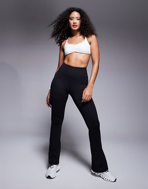 4505 Hourglass Icon soft touch high waist slim kick yoga legging in black