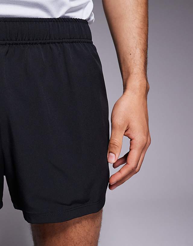 4505 Icon 3 Inch Quick Dry Running Shorts With Back Phone Pocket In Black