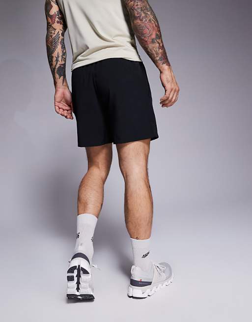 4505 Icon 5 Inch Quick Dry Training Shorts With Zip Pockets In Black