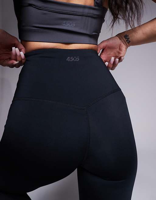 4505 Icon Active Bum Sculpt High Waist Gym Legging With Inner Pocket In Black