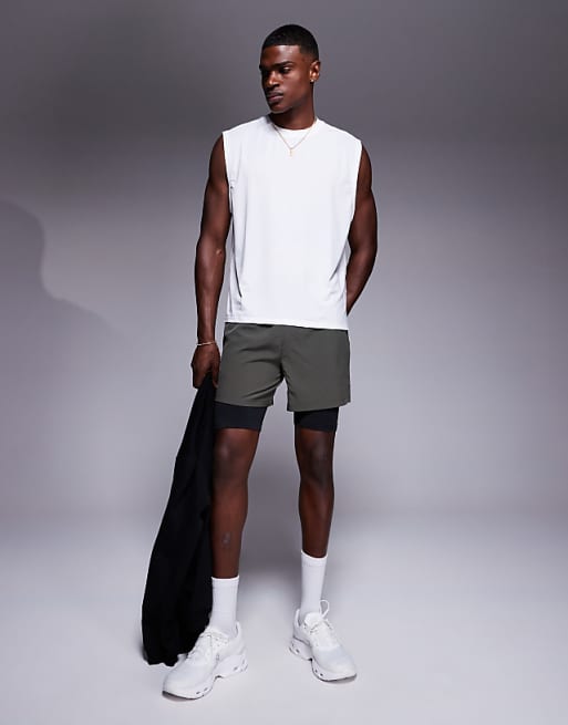 4505 Icon Cotton Oversized Pump Training Tank With Quick Dry Finish In White