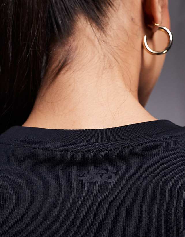 4505 Icon Oversized Cotton T-shirt With Quick Dry Finish In Black
