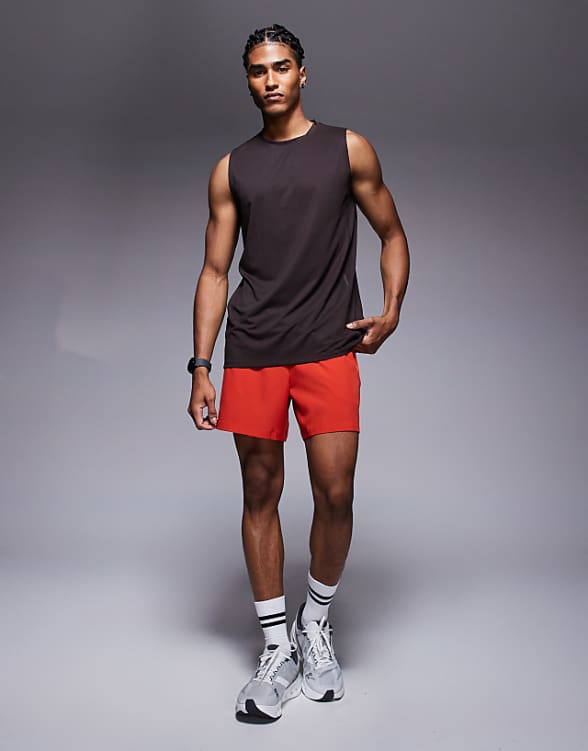 4505 Icon Quick Dry Mesh Training Tank In Coffee