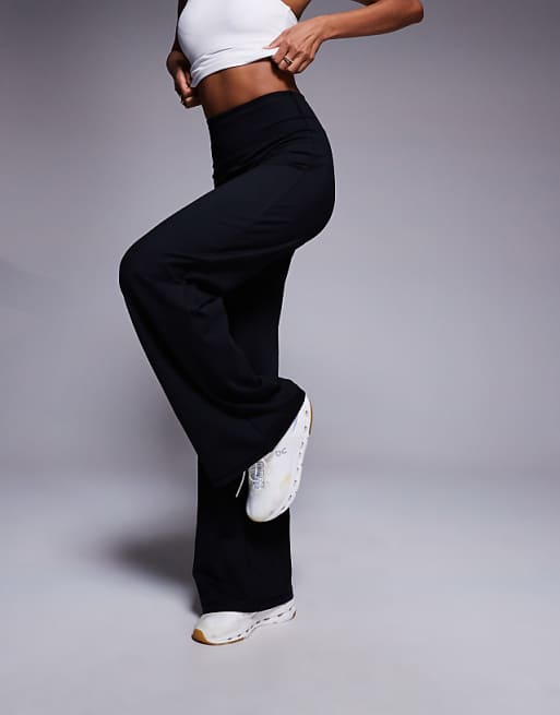 4505 Icon Soft Touch High Waist Wide Leg Dance Pant In Black