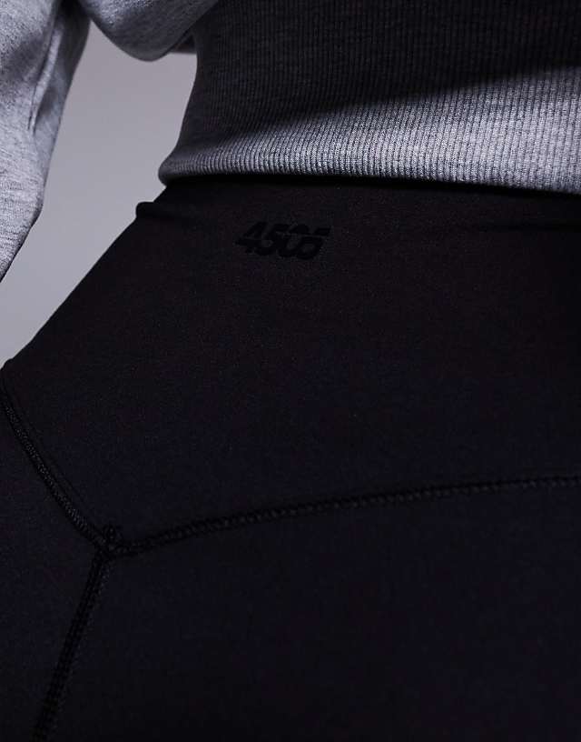 4505 Icon Soft Touch Wrap Waist Yoga Legging In Black