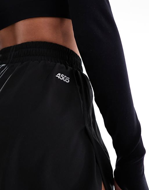 4505 Icon Woven Run Short With Zip Pockets In Black