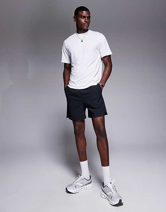 4505 Quick Dry Performance Jersey Back Graphic Oversized Running T-shirt In White