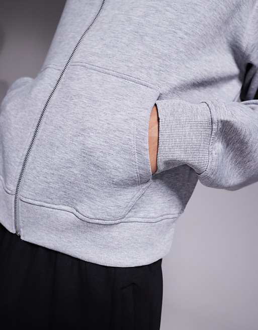 4505 Quick Dry Performance Jersey Training Hoodie In Grey Marl