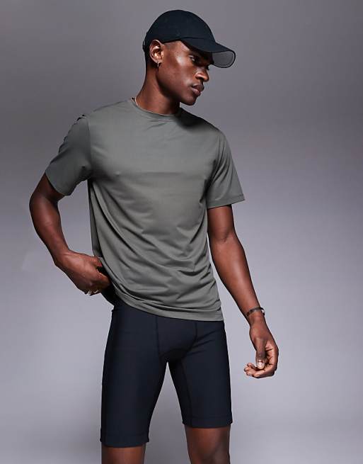 4505 Running Base Layer Ribbed Legging Shorts With Phone Pocket In Black