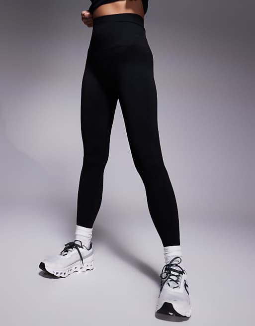 4505 Seamless Deep High Waist Gym Legging In Black