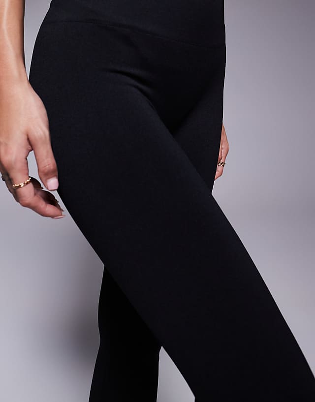 4505 Seamless Deep High Waist Gym Legging In Black