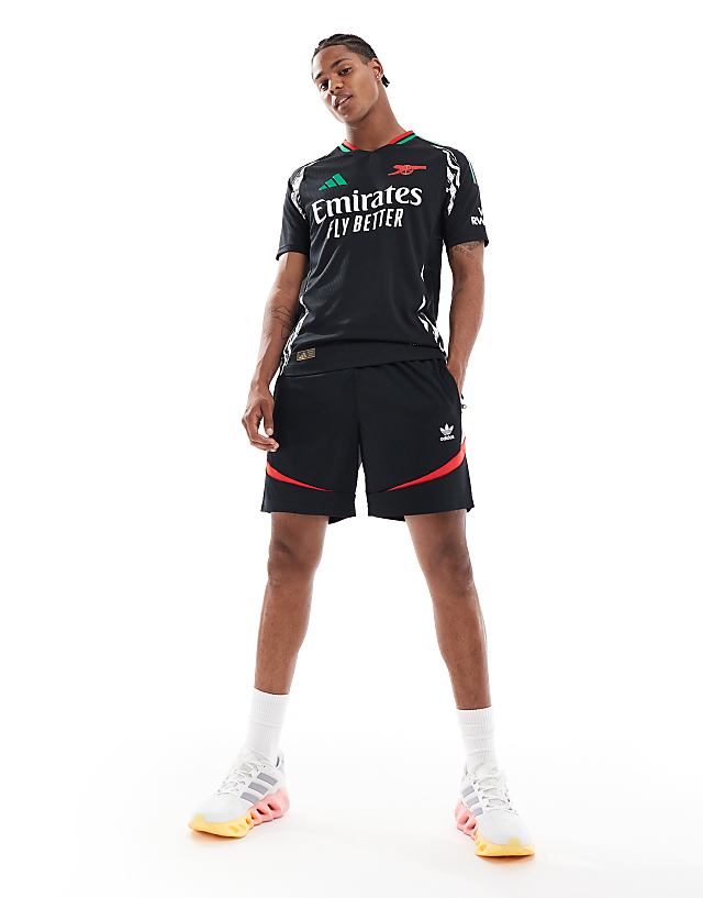 Adidas Football Arsenal 24/25 Away Authentic Jersey In Black