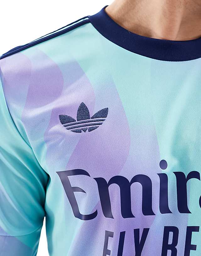 Adidas Football Arsenal 24/25 Long Sleeve Third Jersey In Blue