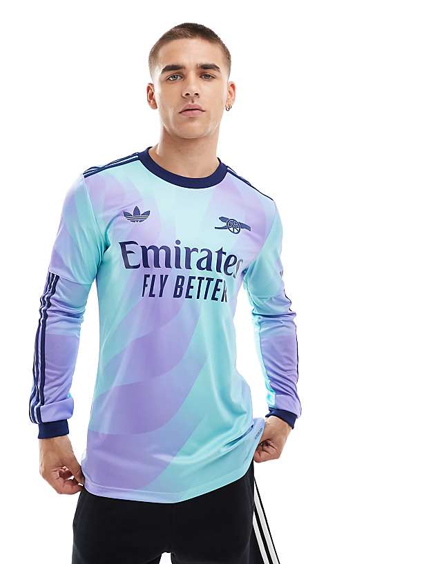 Adidas Football Arsenal 24/25 Long Sleeve Third Jersey In Blue