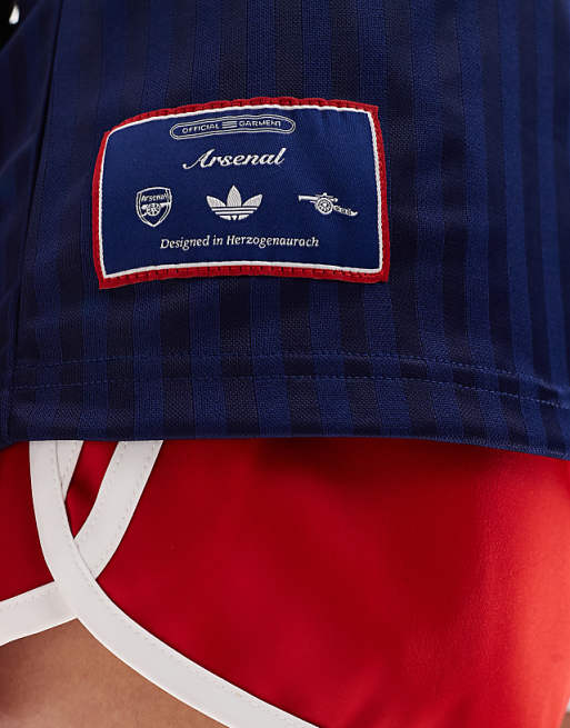 Adidas Football Arsenal Icons T-shirt In Navy And Red