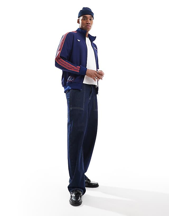 Adidas Football Arsenal Icons Track Top In Navy And Red
