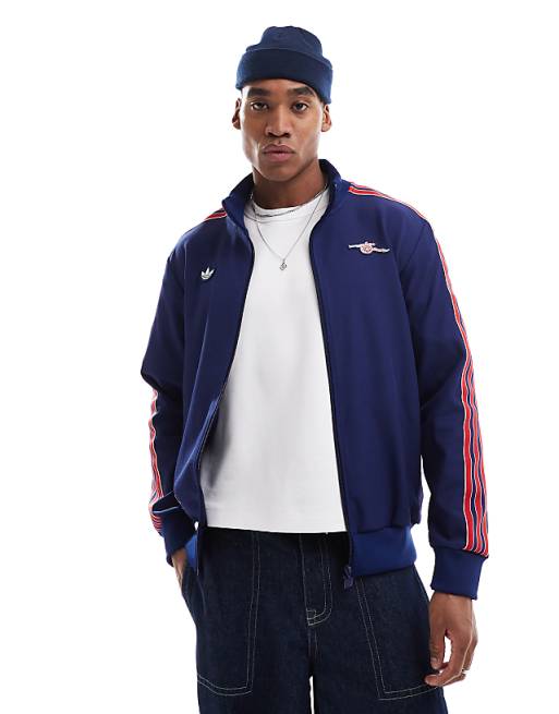 Adidas Football Arsenal Icons Track Top In Navy And Red