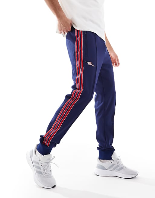 Adidas Football Arsenal Icons Trackpants In Navy And Red