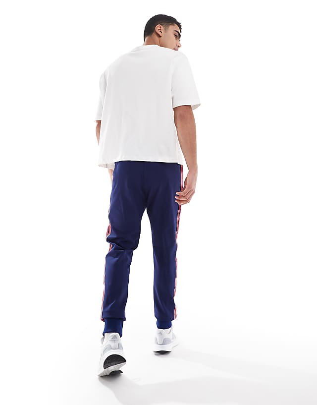 Adidas Football Arsenal Icons Trackpants In Navy And Red