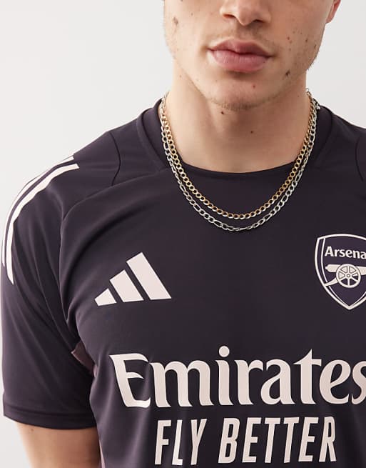 Adidas Football Arsenal Training T-shirt In Dark Purple