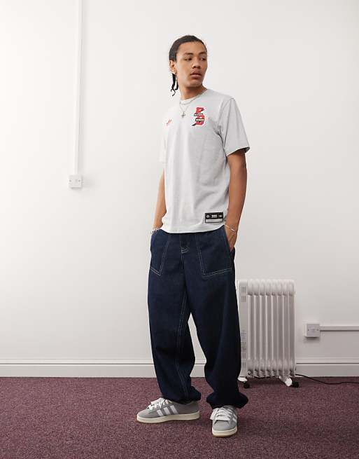 Adidas Football Bayern Munich T-shirt In Grey Marl