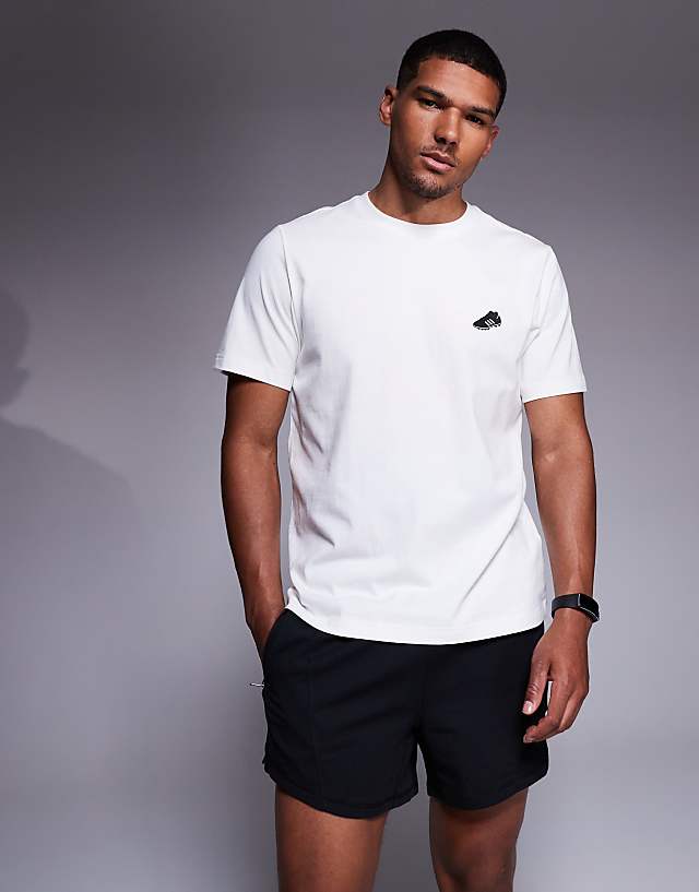 adidas Football Copa t-shirt with motif in white