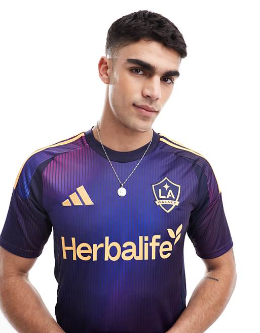 Adidas Football LA Galaxy Away Jersey In Purple