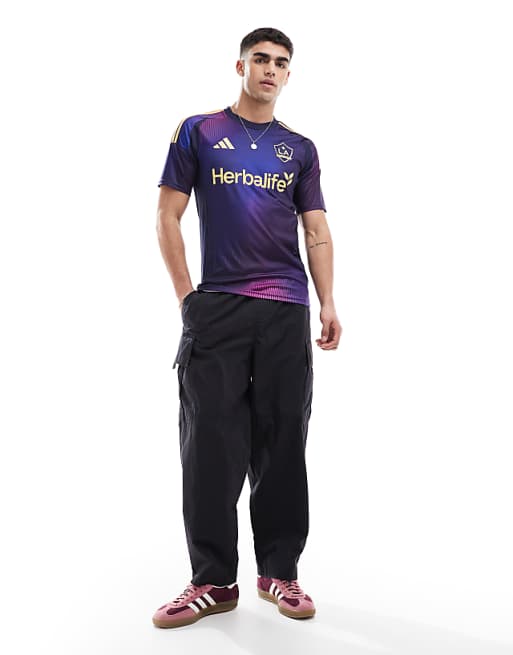 Adidas Football LA Galaxy Away Jersey In Purple