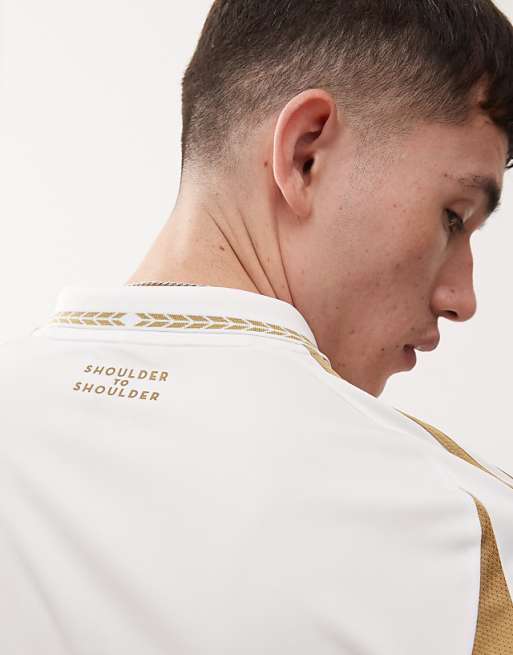 Adidas Football Los Angeles FC Away Jersey In White And Gold