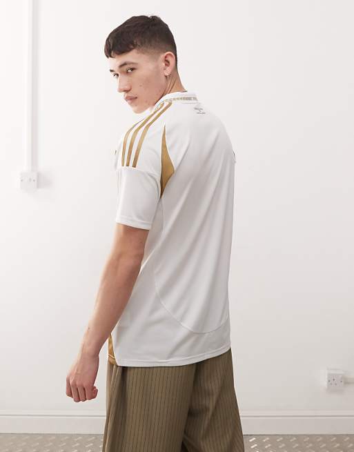 Adidas Football Los Angeles FC Away Jersey In White And Gold