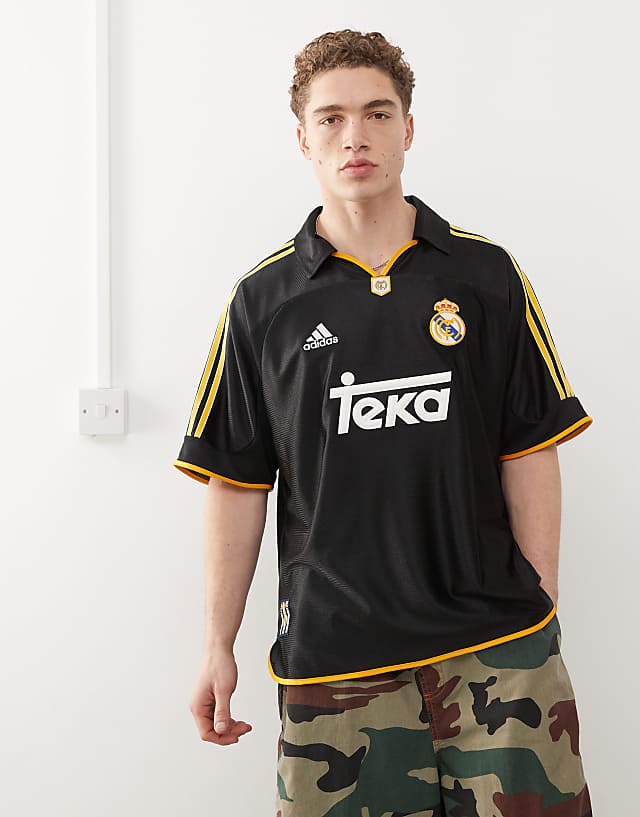 Adidas Football Real Madrid 99 Away Shirt In Black