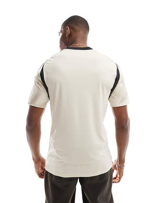 Adidas Football Red Bull New York Away Jersey In Ivory And Black