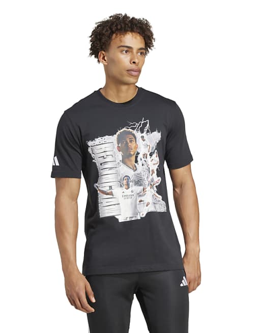 Adidas Originals Jude Bellingham Tour T-shirt In Black