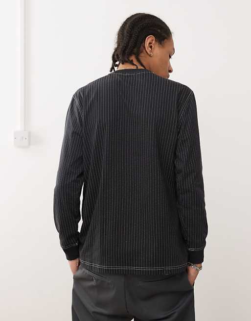 Adidas Originals Wabash Long-sleeve T-shirt In Black