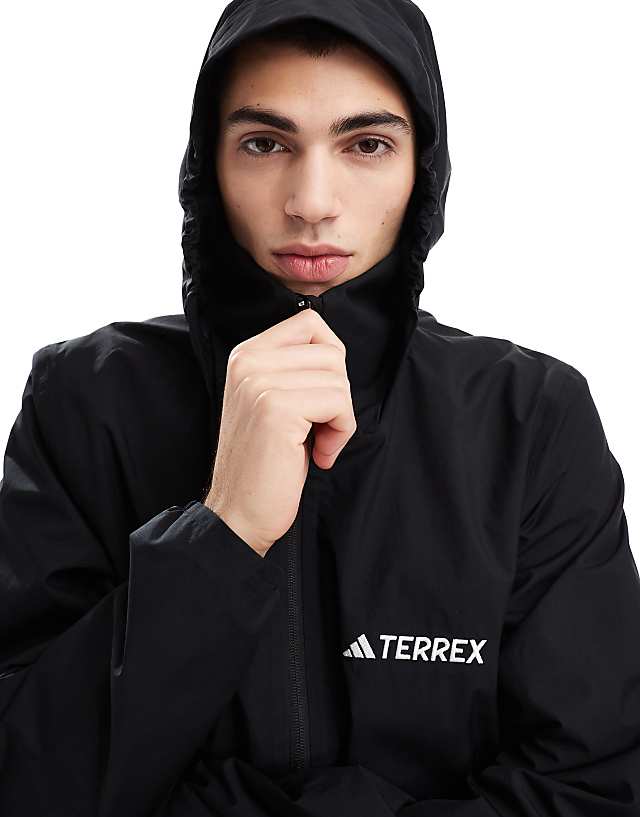 Adidas Outdoor Terrex T-shirt With Chest Print In Black