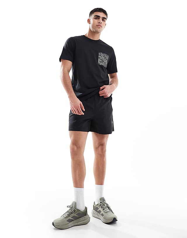 Adidas Outdoor Terrex T-shirt With Patch Pocket In Black