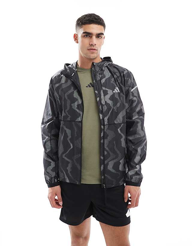adidas Performance ultimate wind rdy jacket in black