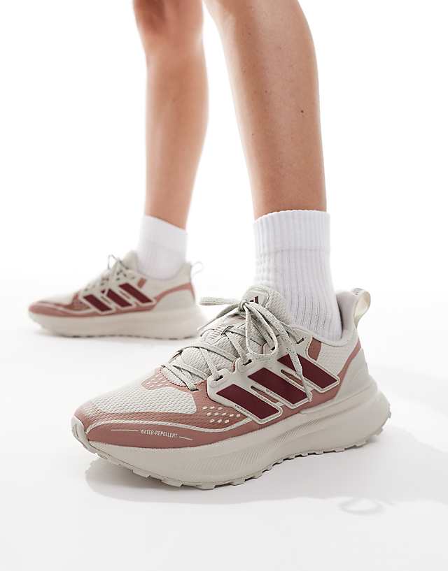adidas Running Ultrarun 5 trainers in burgundy and pink