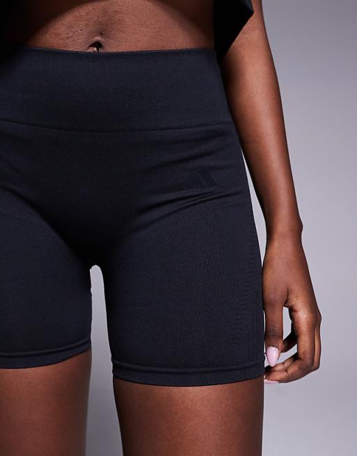 Adidas Training Knitted 4 Inch Shorts In Black