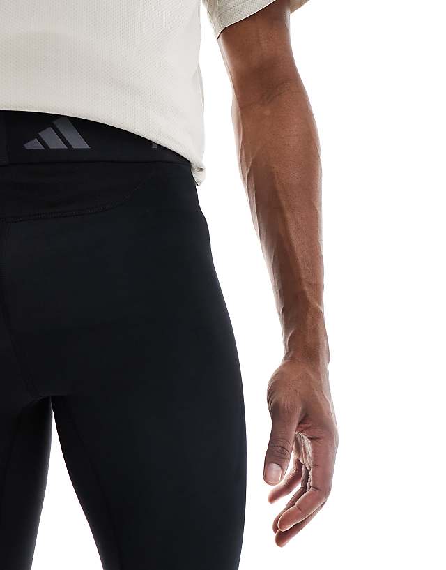 Adidas Training Tech Fit Base Leggings In Black