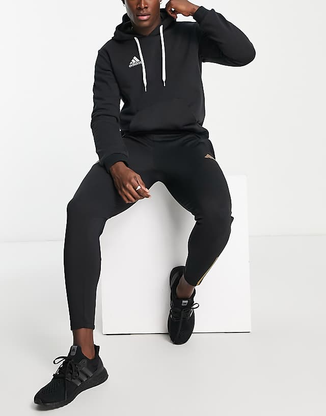 Adidas Football Entrada Hoodie In Black