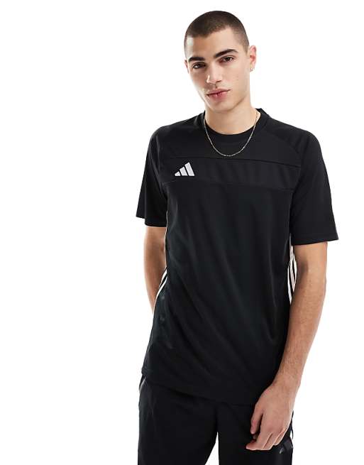 adidas Football Tiro jersey t-shirt in black