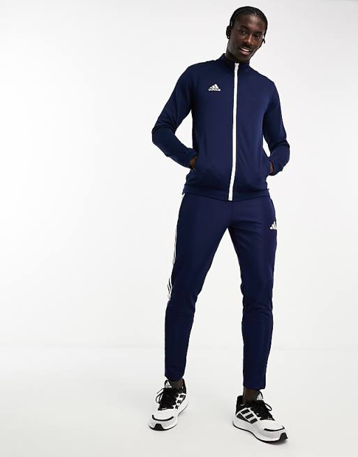 Adidas Football Zip Jacket In Navy