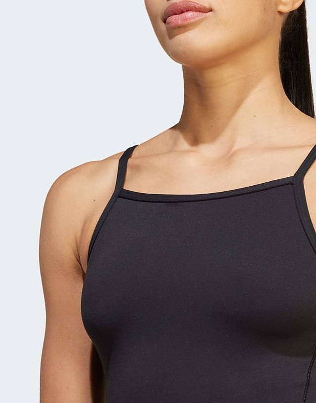 Adidas Performance Yoga Bodysuit In Black