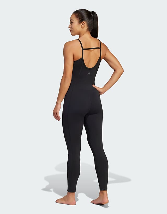 adidas Performance yoga bodysuit in black