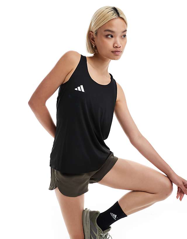 adidas Running Adizero vest in black