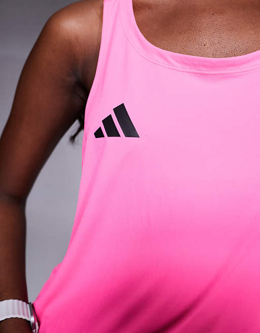Adidas Running Adizero Vest In Hot Pink