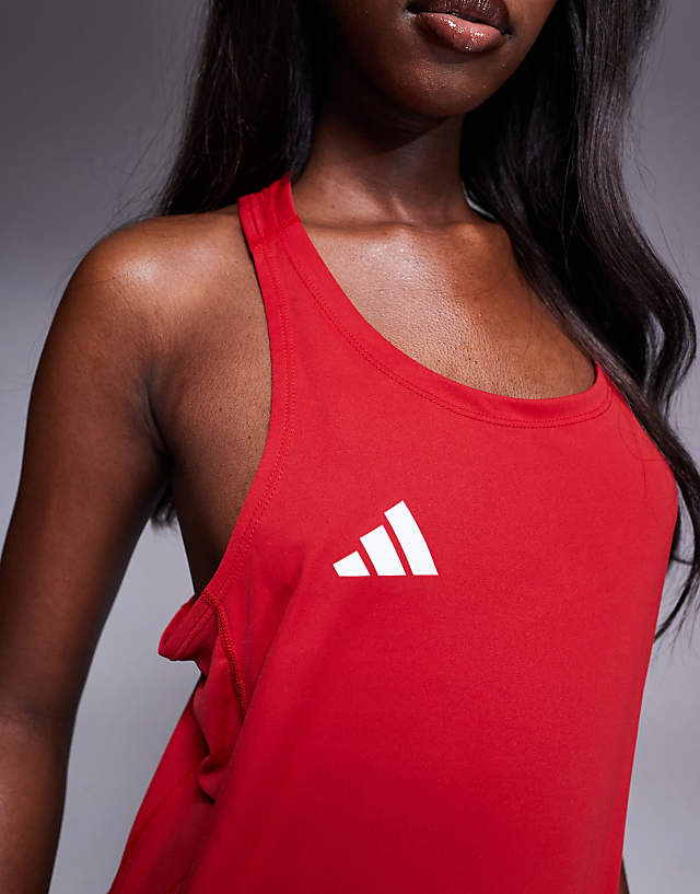 Adidas Running Adizero Vest In Red